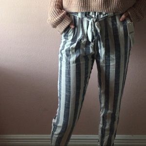 Striped trousers